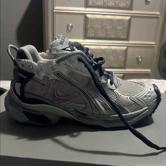 Pink &Gray Athletic Men Shoes